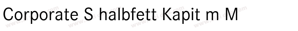 Corporate S halbfett Kapit m Medziff字体转换